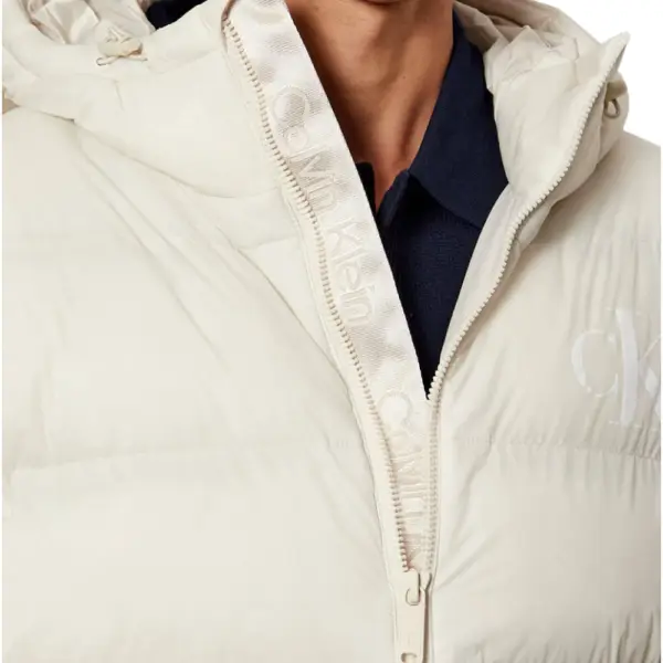 Calvin Klein - Ανδρικό Χειμωνιάτικο Μπουφάν Regular Fit LV04RD528G-67U Εκρού LV04RD528G-67U