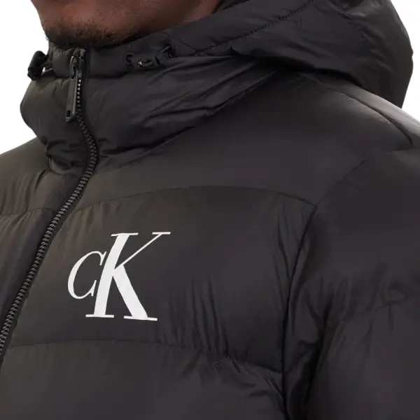 Calvin Klein - Ανδρικό Χειμωνιάτικο Μπουφάν Regular Fit LV04RD528G-UB1 Μαύρο LV04RD528G-UB1