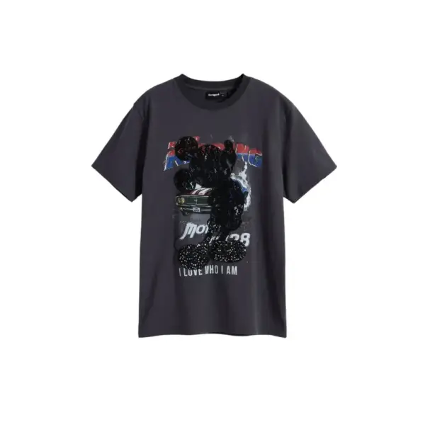 Desigual - Γυναικεία T-Shirt Mickey Regular Fit 25WWTK56-2006 Γκρι 25WWTK56-2006