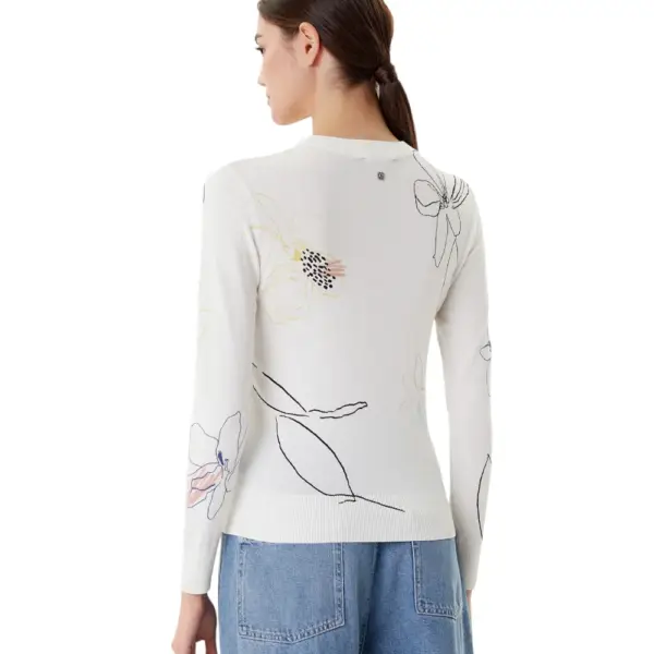 Desigual - Γυναικεία Μπλούζα Arty Regular Fit 25WWJF33-1000 Λευκό 25WWJF33-1000