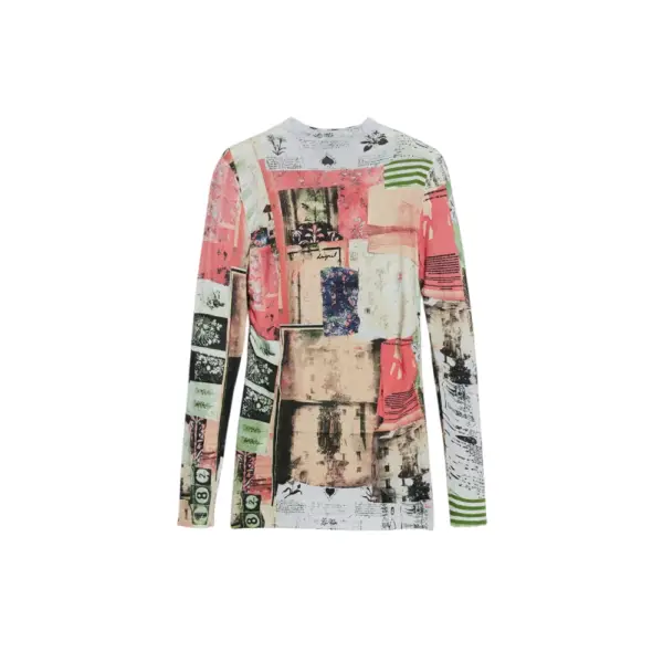 Desigual - Γυναικεία Μπλούζα Montreal Regular Fit 25WWJF39-9019 Πολύχρωμο 25WWJF39-9019