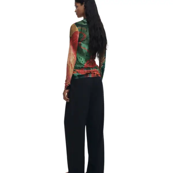 Desigual - Γυναικεία Μπλούζα Tapiz Lacroix Regular Fit 25WWJF48-4055 Πράσινο 25WWJF48-4055