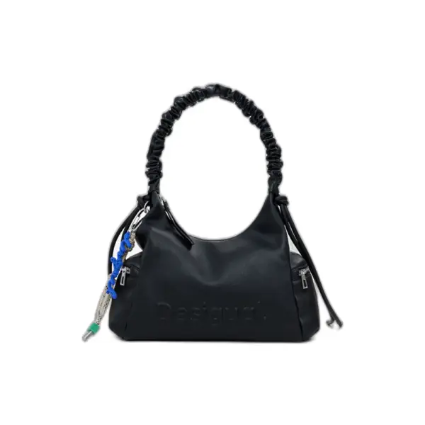 Desigual - Γυναικεία Τσάντα Ώμου Half Logo Montville B 25WAXP98-2000 Μαύρο 25WAXP98-2000