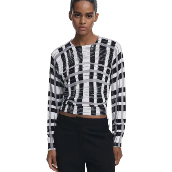 Desigual - Γυναικείο Παντελόνι Cargo Sagun Regular Fit 25WWPW08-2000 Μαύρο 25WWPW08-2000