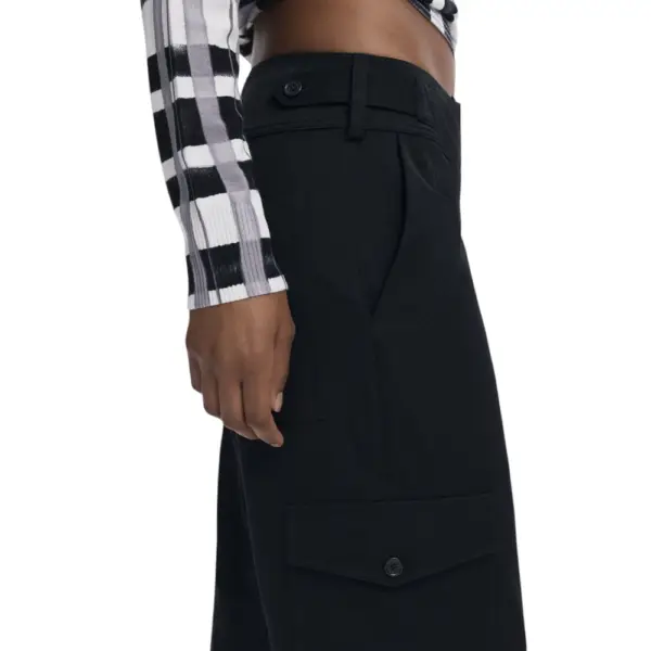 Desigual - Γυναικείο Παντελόνι Cargo Sagun Regular Fit 25WWPW08-2000 Μαύρο 25WWPW08-2000