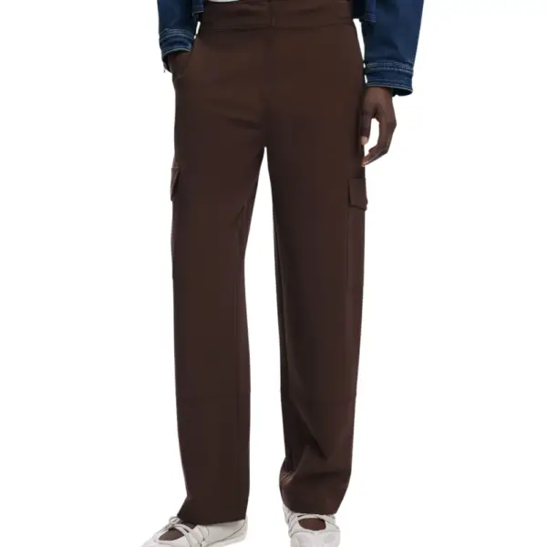 Desigual - Γυναικείο Παντελόνι Cargo Sagun Regular Fit 25WWPW08-6035 Καφέ