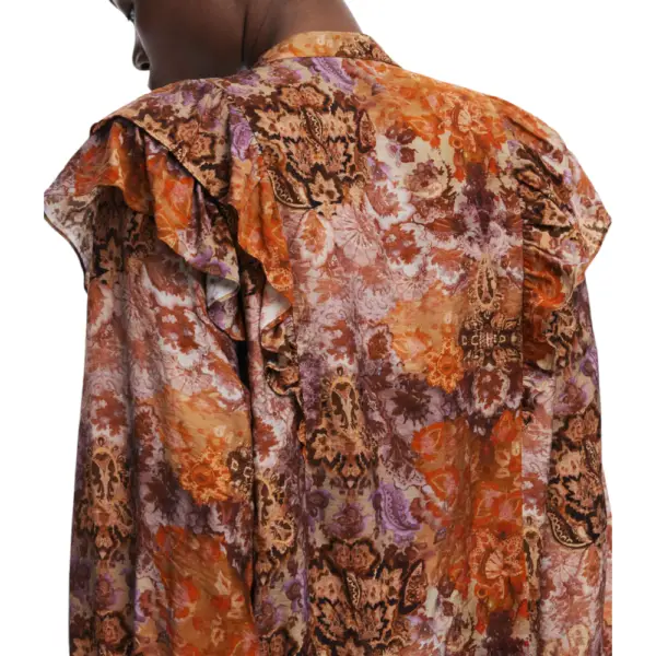 Desigual - Γυναικείο Πουκάμισο Romantica Loose Fit 25WWBW08-7002 Πορτοκαλί 25WWBW08-7002