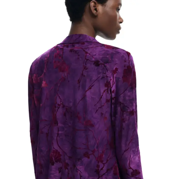 Desigual - Γυναικείο Πουκάμισο Ts Alina Regular Fit 25WWTK29-3028 Μωβ 25WWTK29-3028