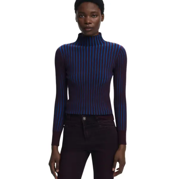 Desigual - Γυναικείο Πουλόβερ Barrow Slim Fit 25WWJF18-5019 Μπλε