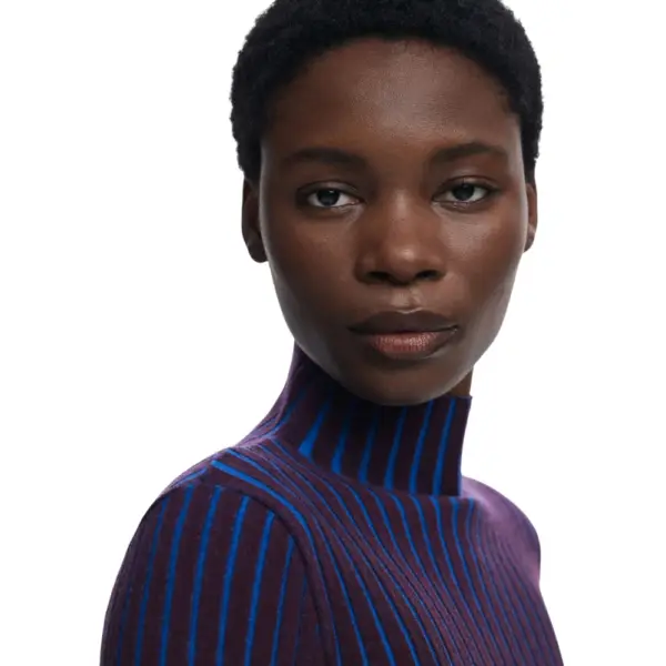 Desigual - Γυναικείο Πουλόβερ Barrow Slim Fit 25WWJF18-5019 Μπλε 25WWJF18-5019