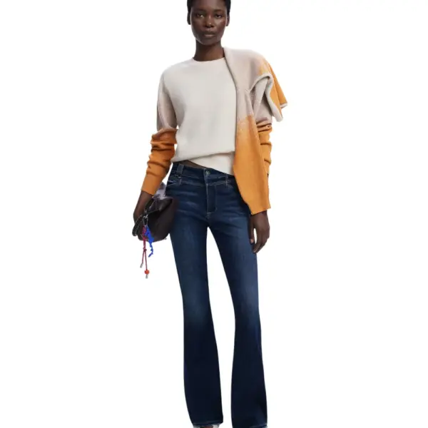 Desigual - Γυναικείο Πουλόβερ Fama Regular Fit 25WWJF24-1011 Μπεζ 25WWJF24-1011