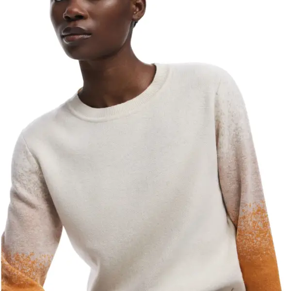 Desigual - Γυναικείο Πουλόβερ Fama Regular Fit 25WWJF24-1011 Μπεζ 25WWJF24-1011