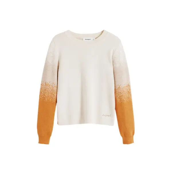 Desigual - Γυναικείο Πουλόβερ Fama Regular Fit 25WWJF24-1011 Μπεζ 25WWJF24-1011