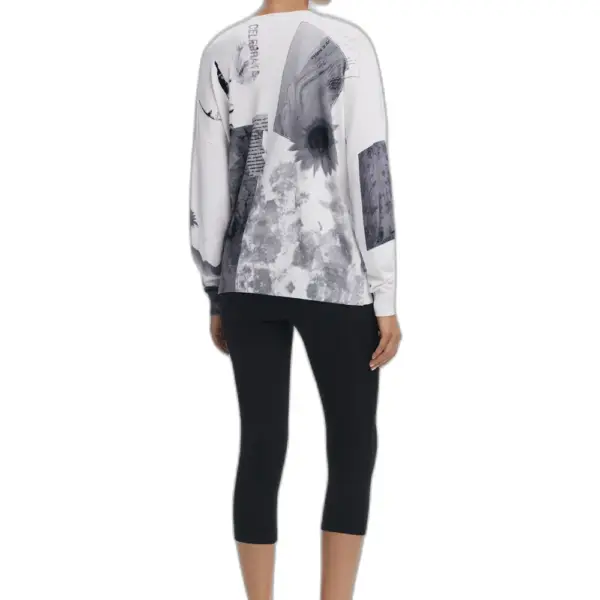 Desigual - Γυναικείο Πουλόβερ Gotemburgo Regular Fit 25WWJF15-1000 Λευκό 25WWJF15-1000