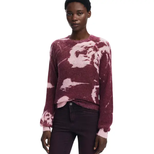 Desigual - Γυναικείο Πουλόβερ Hyder Regular Fit 25WWJF31-3078 Κόκκινο