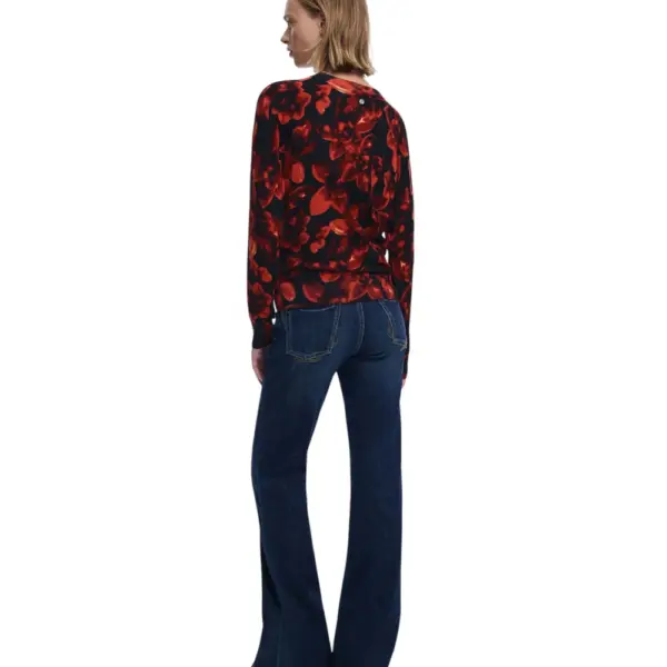 Desigual - Γυναικείο Πουλόβερ Lund Regular Fit 25WWJF16-2000 Μαύρο 25WWJF16-2000