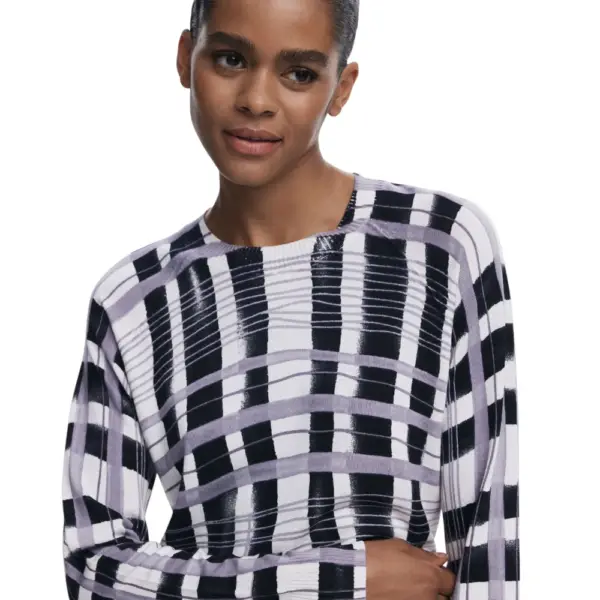 Desigual - Γυναικείο Πουλόβερ Noruega Regular Fit 25WWJF41-2000 Μαύρο 25WWJF41-2000