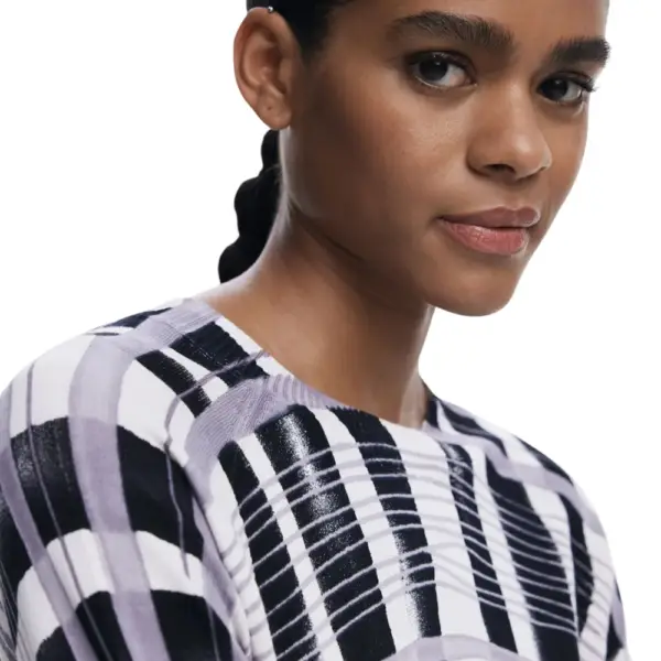 Desigual - Γυναικείο Πουλόβερ Noruega Regular Fit 25WWJF41-2000 Μαύρο 25WWJF41-2000