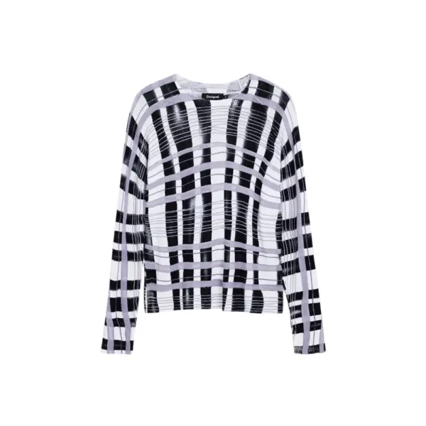 Desigual - Γυναικείο Πουλόβερ Noruega Regular Fit 25WWJF41-2000 Μαύρο 25WWJF41-2000