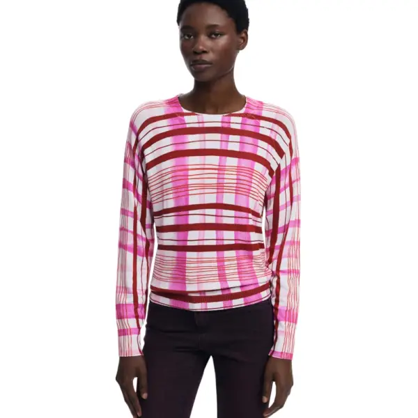 Desigual - Γυναικείο Πουλόβερ Noruega Regular Fit 25WWJF41-3049 Ροζ