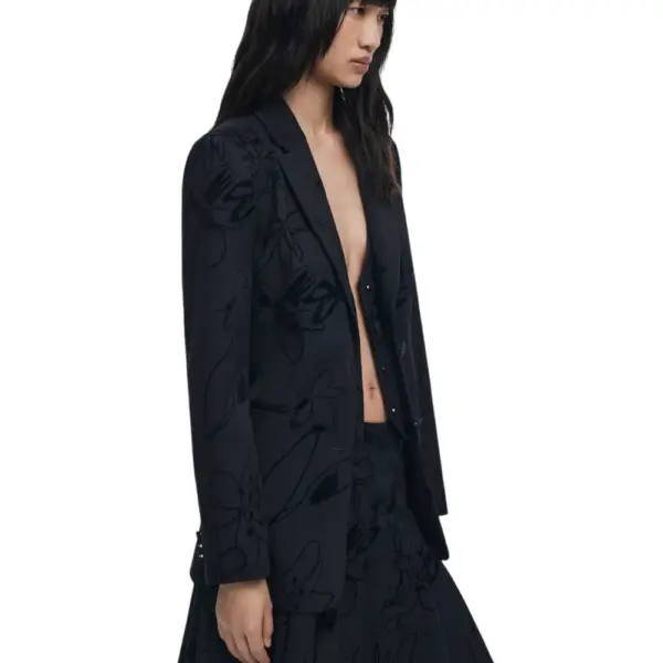 Desigual - Γυναικείο Σακάκι Flockarty Regular Fit 25WWEW19-2000 Μαύρο 25WWEW19-2000