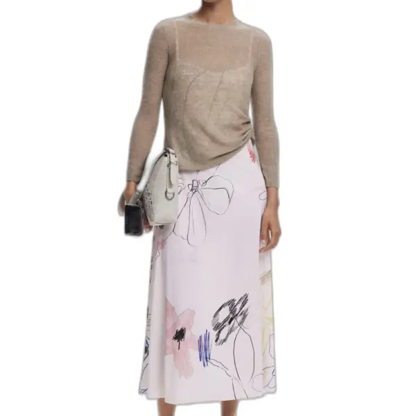 Desigual - Γυναικείο Φόρεμα 2 σε 1 Kala Slim Fit 25WWVK25-1000 Λευκό