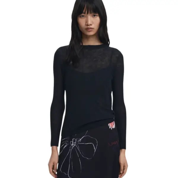 Desigual - Γυναικείο Φόρεμα 2 σε 1 Kala Slim Fit 25WWVK25-2000 Μαύρο 25WWVK25-2000