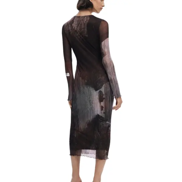 Desigual - Γυναικείο Φόρεμα Abyss Lacroix Slim Fit 25WWVK01-6044 Καφέ 25WWVK01-6044