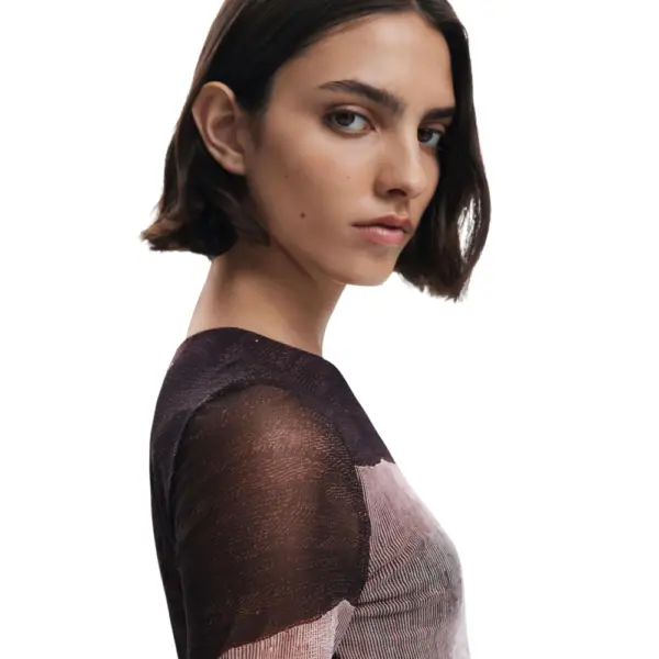 Desigual - Γυναικείο Φόρεμα Abyss Lacroix Slim Fit 25WWVK01-6044 Καφέ 25WWVK01-6044