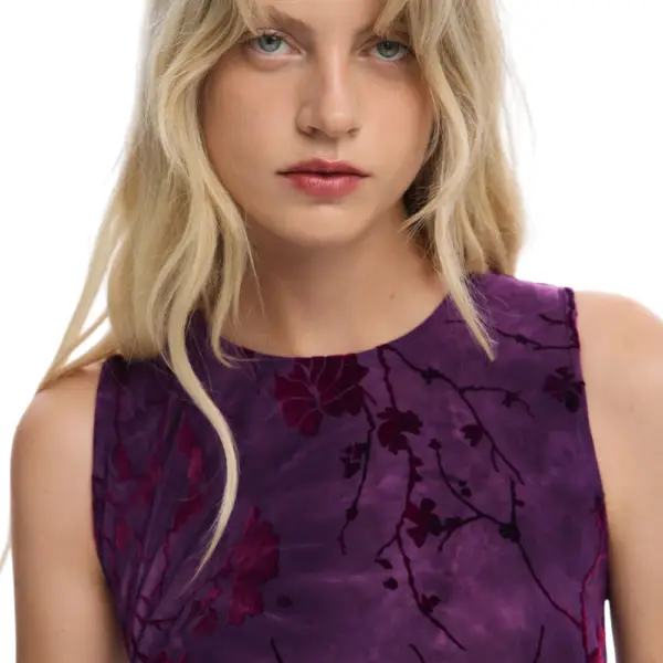 Desigual - Γυναικείο Φόρεμα Alina Slim Fit 25WWVK33-3028 Μωβ 25WWVK33-3028