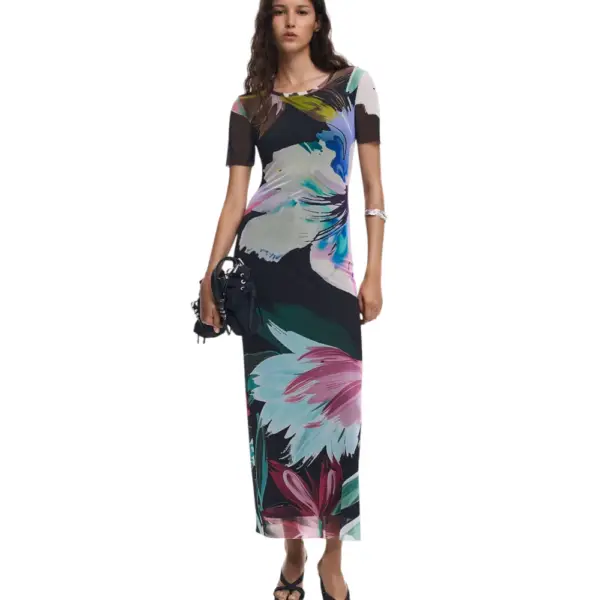 Desigual - Γυναικείο Φόρεμα Bernadette Slim Fit 25WWVK19-2000 Μαύρο