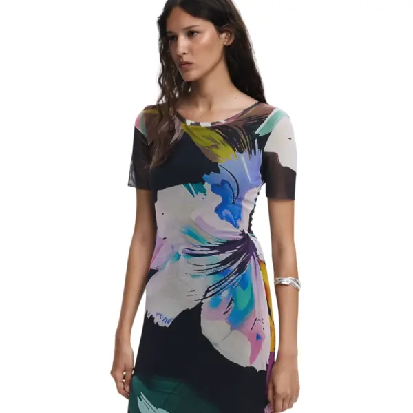 Desigual - Γυναικείο Φόρεμα Bernadette Slim Fit 25WWVK19-2000 Μαύρο 25WWVK19-2000