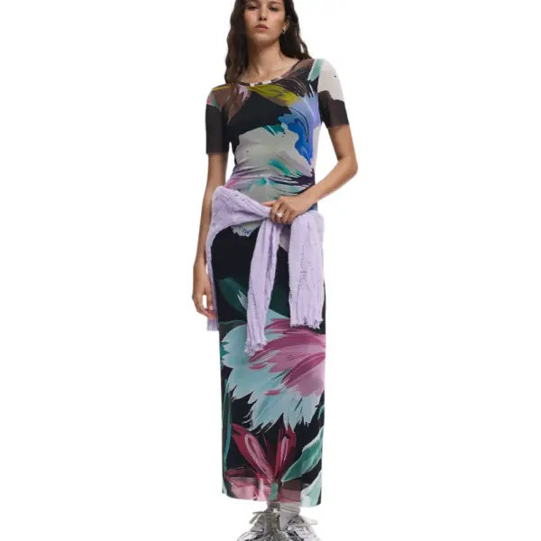 Desigual - Γυναικείο Φόρεμα Bernadette Slim Fit 25WWVK19-2000 Μαύρο 25WWVK19-2000