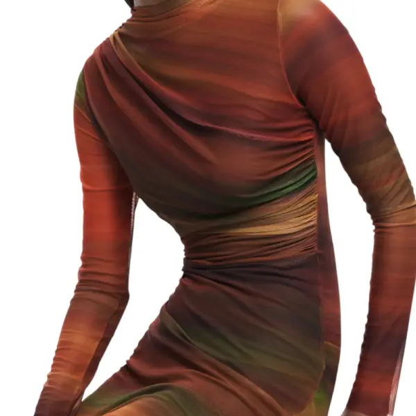 Desigual - Γυναικείο Φόρεμα Dante Slim Fit 25WWVK21-7017 Πορτοκαλί 25WWVK21-7017