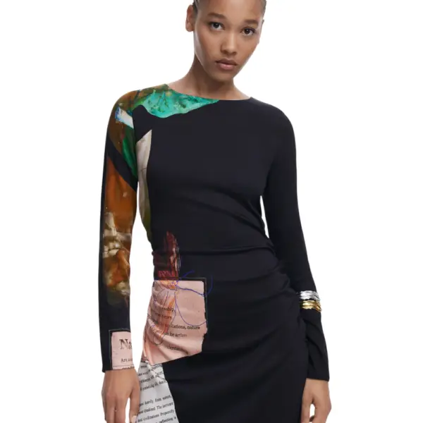 Desigual - Γυναικείο Φόρεμα Fiona Slim Fit 25WWVW08-2000 Μαύρο 25WWVW08-2000