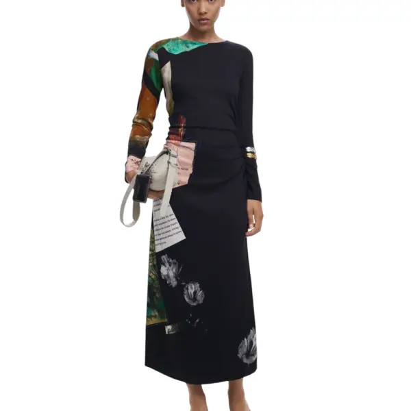 Desigual - Γυναικείο Φόρεμα Fiona Slim Fit 25WWVW08-2000 Μαύρο 25WWVW08-2000