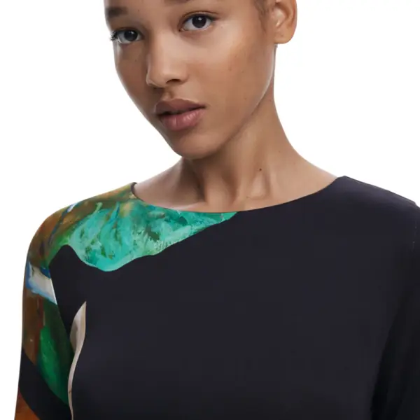 Desigual - Γυναικείο Φόρεμα Fiona Slim Fit 25WWVW08-2000 Μαύρο 25WWVW08-2000