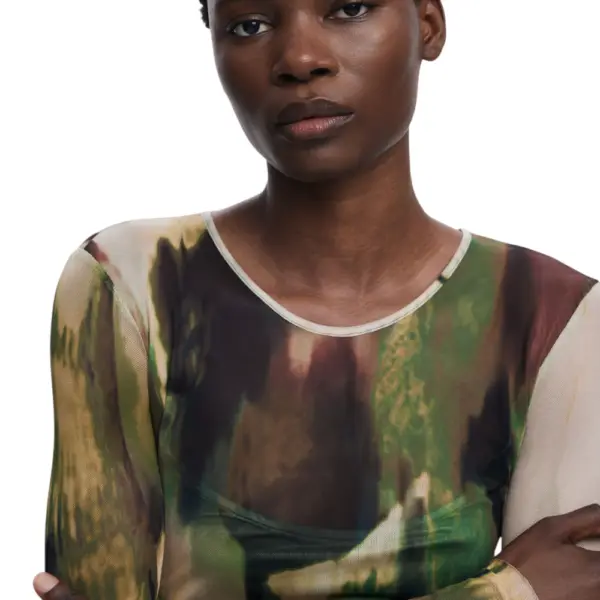 Desigual - Γυναικείο Φόρεμα Godiva Slim Fit 25WWVK41-4003 Πράσινο 25WWVK41-4003