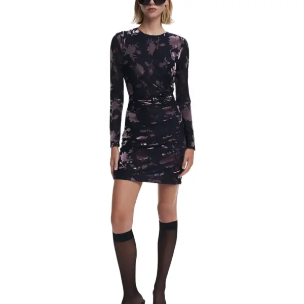 Desigual - Γυναικείο Φόρεμα Medora Slim Fit 25WWVK27-3004 Μπλε Σκούρο