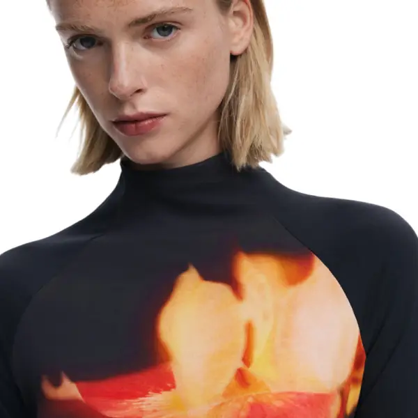 Desigual - Γυναικείο Φόρεμα Mila Slim Fit 25WWVK40-2000 Μαύρο 25WWVK40-2000