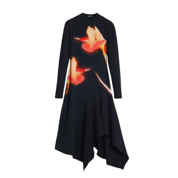 Desigual - Γυναικείο Φόρεμα Mila Slim Fit 25WWVK40-2000 Μαύρο 25WWVK40-2000