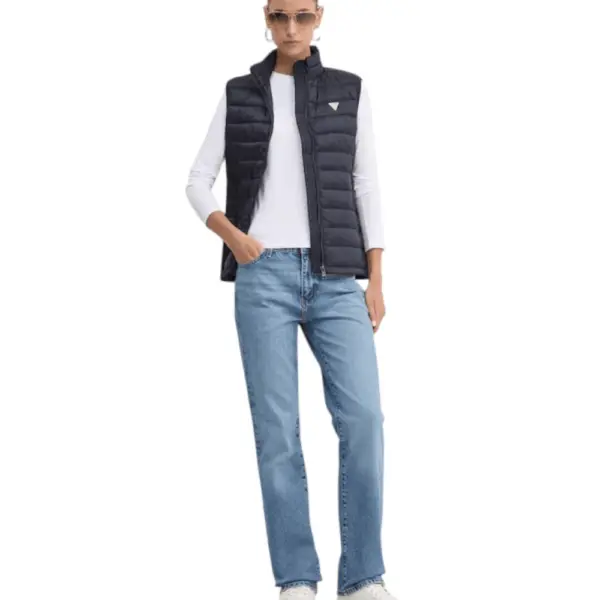 Guess - Γυναικεία Μακρυμάνικη Μπλούζα Slim Fit W4YI22J1314-G011 Λευκό W4YI22J1314-G011