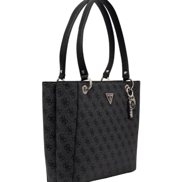 Guess - Γυναικεία Τσάντα Ώμου Noelle II HWBG9672250-COAL Ανθρακί HWBG9672250-COAL