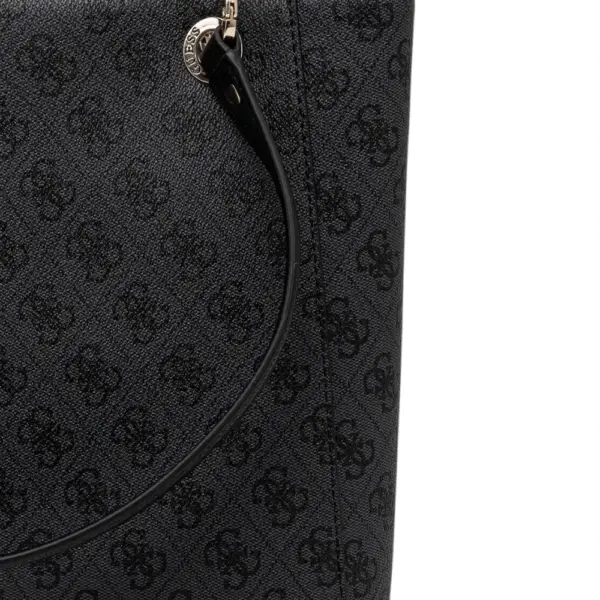 Guess - Γυναικεία Τσάντα Ώμου Noelle II HWBG9672250-COAL Ανθρακί HWBG9672250-COAL