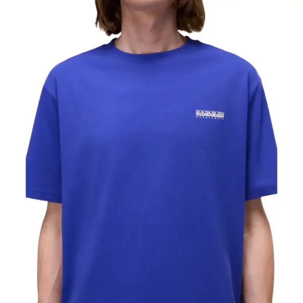 Napapijri - Ανδρικό T-shirt S Smallbox Regular Fit NP0A88TR-B3B Μπλε NP0A88TRB3B