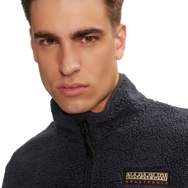 Napapijri - Ανδρική Ζακέτα Fleece T-Tynik fz Regular Fit NP0A4IA9-176 Μπλε Σκούρο NP0A4IA9-176