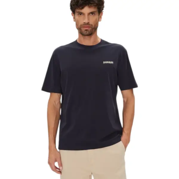 Napapijri - Ανδρικό T-shirt S Smallbox Regular Fit NP0A88TR-176 Μπλε Σκούρο