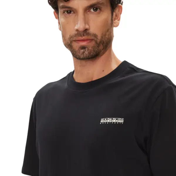 Napapijri - Ανδρικό T-shirt S Smallbox Regular Fit NP0A88TR-941 Μαύρο NP0A88TR941