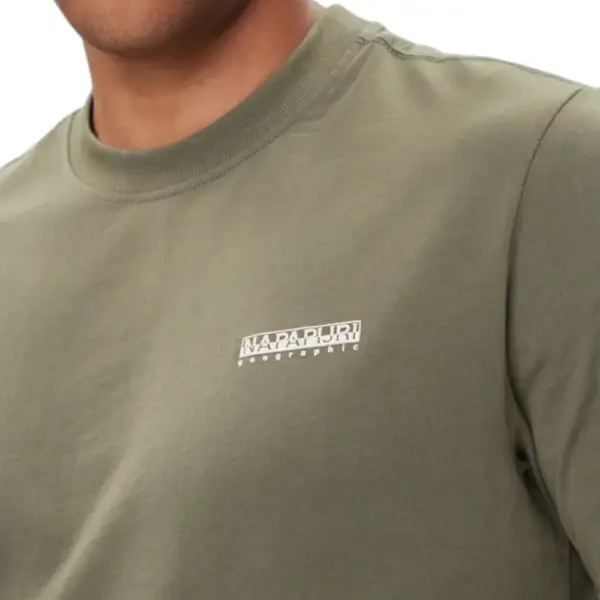 Napapijri - Ανδρικό T-shirt S Smallbox Regular Fit NP0A88TR-G0A Πράσινο NP0A88TRG0A