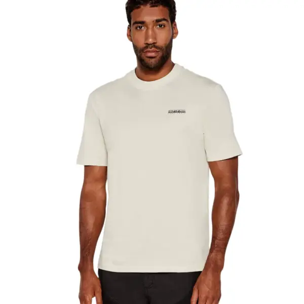 Napapijri - Ανδρικό T-shirt S Smallbox Regular Fit NP0A88TR-N1J Εκρού